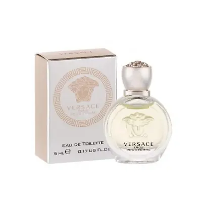 Mini Versace Eros Pour Femme 0.17 Oz EDT Perfume For Women New In Box • $8.94