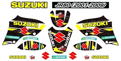 $99.95 • Buy Suzuki Jr 80 Sticker Kit Graphics Set Tank Nose Rear Guard