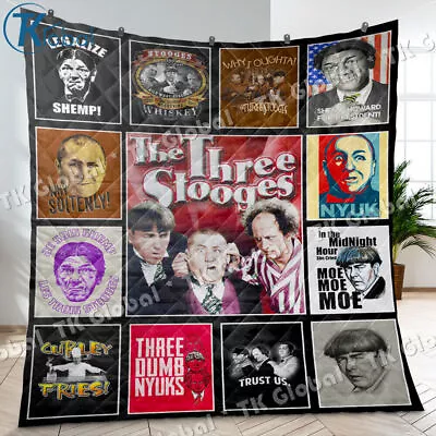 The Three Stooges Quilt Three Stooges Quilt Blanket • $59.95