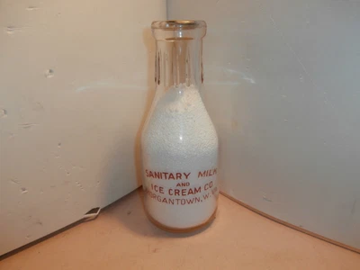 $59.99 • Buy Sanitary Dairy Milk And Ice Cream Co. Quart Milk Bottle, Morgantown, W.Va.