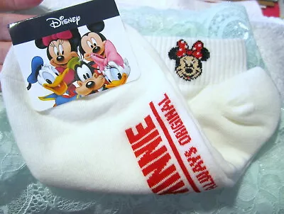 Minnie Mouse Socks White~Womens Girls Unisex • $13.85