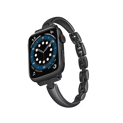 $23.99 • Buy Metal Bracelet Strap Chain IWatch Band For Apple Watch Series 8 7 6 5 4 3 2 1 SE