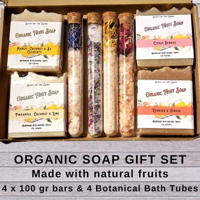 Handmade Organic Fruit Soap & Salt Gift Set - ✅ HANDMADE ✅ VEGAN • £15.99