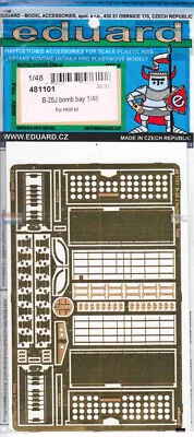 EDU481101 1:48 Eduard PE - B-25J Mitchell Bomb Bay Detail Set (HKM Kit) • $44.59