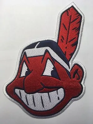 Cleveland Indians Patch Indians Patch Chief Wahoo Patch 5  Tall Iron Or Sew On • $17.95