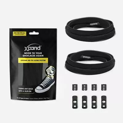 Xpand Laces - Flat Shoe Laces - Original No Tie Lacing System • £9.50