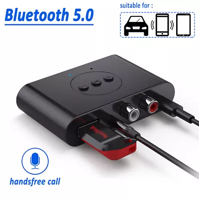 Bluetooth 5.2 Receiver NFC 3.5mm AUX RCA Wireless Audio Adapter For Home Stereo • $11.99
