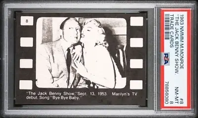 1963 NMMM Trade Cards #8 MARILYN MONROE The Jack Benny TV Show 1953 PSA 8 • $30
