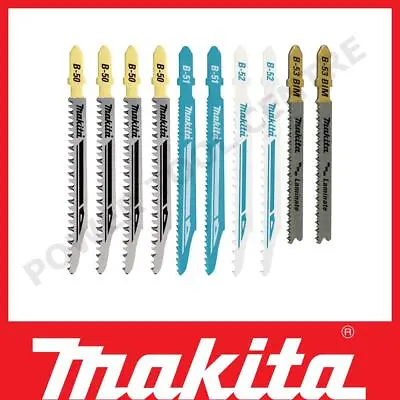 Makita B-44426 10 Piece Set Of Jigsaw Blades 82-100mm Pack A For Wood & Metal • £12.99
