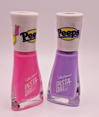 $9.49 • Buy X2 Sally Hansen Insta Dry Nail Color 711 Peeps Pink 720 Peeps Purple Bunny