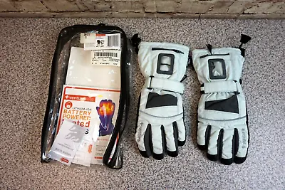 Venture 12v Heated Motorcycle Gloves - Small White ***NOTE: Gloves Only NO Bat • $24.99