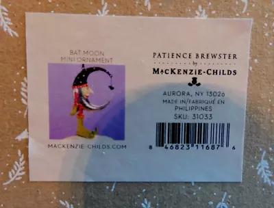 Patience Brewstermackenzie-childsbat Moon mini Ornamentnew In Box • $26.50