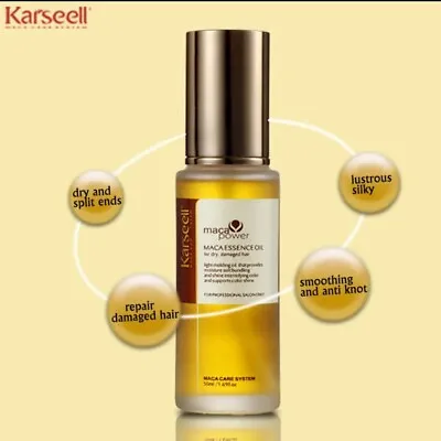 Karseell Moroccan Argan Oil For Hair Healing Cold Pressed Weightless Serum 50ML • $18