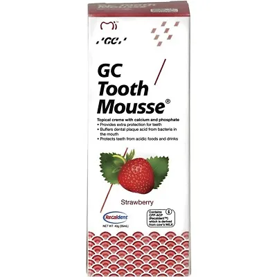 GC Tooth Mousse Strawberry - 3 X 40g (3 Pack) • $59.95