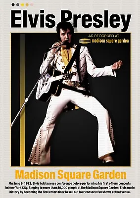 Elvis Presley - Madison Square Garden - Exclusively Made By Mashed Designs • $22.37