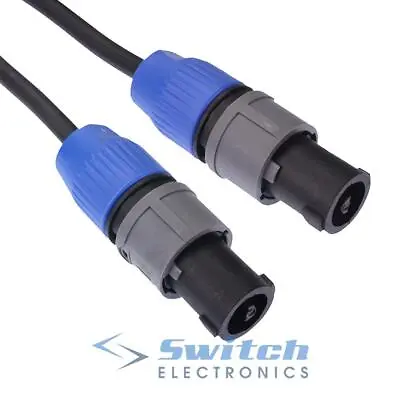 £16.99 • Buy 1m To 10m 2 Pole Speakon Male To Male Plug Speaker Cable Lead