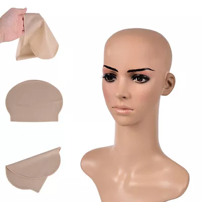 Fake Latex Flesh Skin Unisex Bald Head Wig Cap Rubber Skinhead Costume PrankHZB • $8.20