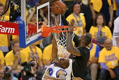 $20 • Buy Lebron James Blocks Andre Iguodala In 2016 NBA Finals Poster (24x36 Inches)  