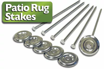 RV Trailer Camper Patio Rug Stakes Hold Down Kit Package 6 Stakes Included • $9.29