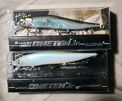 (LOT OF 2) MEGABASS VISION ONETEN JR. 110 USA ITO Clear Laker & French Pearl OB • $16.99