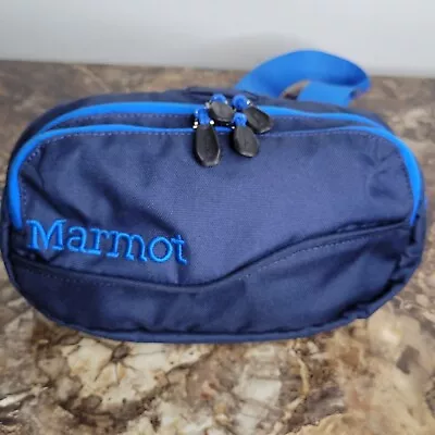MARMOT Small Blue Poly Textile 5 X 9 Waist Pack Pouch Bag • $39.99