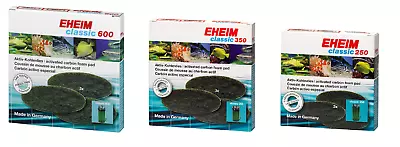 Eheim Carbon Filter Pads Classic 250 350 600 Pack Of 3 Replacement Filtration  • £15.69