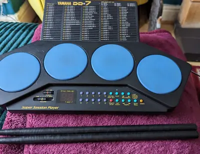 £40 • Buy Yamaha DD-7 Vintage 90s Drum Pads With PSU & Sticks Tested VIDEO