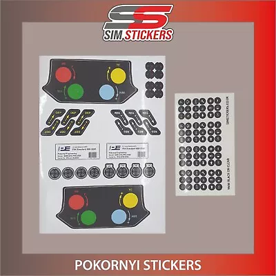 Pokornyi Engineering GTE Pro Wheel Stickers For Car Simulator Set Of 2 • £16