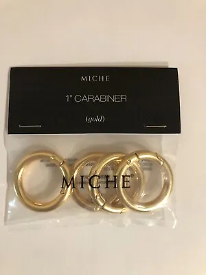 Miche Gold 1  Inch Carabiners - Set Of 4 (NEW) • $6