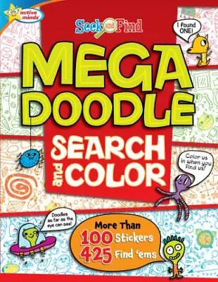 Active Minds - Mega Doodle Search And Color Seek And Find Activity Book - Over  • $7.49