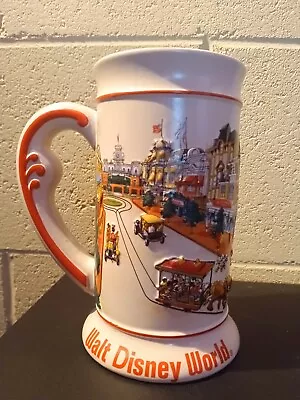 Walt Disney World Vntg Beer Stein Main St Cinderella Castle EUC Theme Park Mug • $0.99