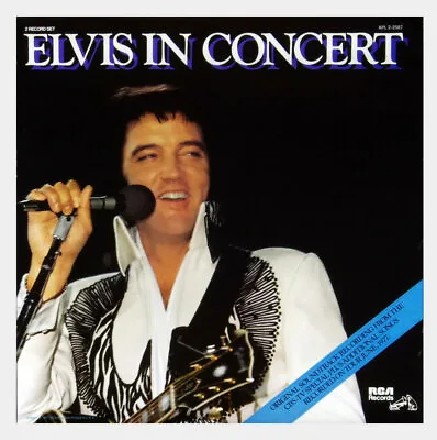 Elvis Presley Poster In Concert New Album Promotion 1977 • $45