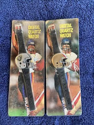 Lot Of 2 Rare Digital Quartz Watch Oakland Raidershelmet New In Package B17 • $69.99