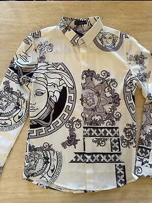 Medusa Versace Motif Silk Men's Top • $300