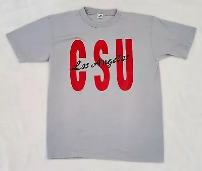 Vintage CSU California State University Los Angeles T SHIRT Large Single Stitch • $28.95