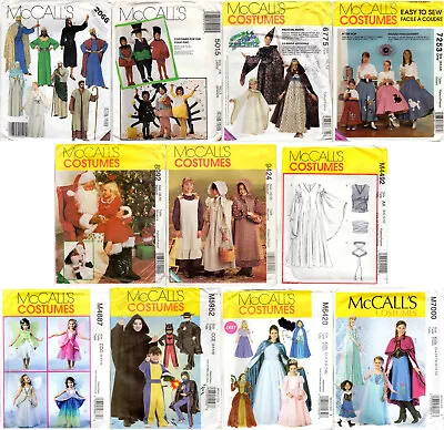 CHOICE: McCall's COSTUME Sewing Patterns Halloween Renaissance Christmas Story • $9.99