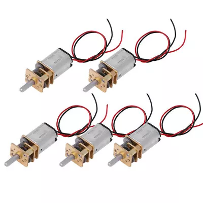 5Pcs Micro Mini N20 Gear Motor DC Slow Speed Full Metal Gearbox Reducer Toy G • $6.79