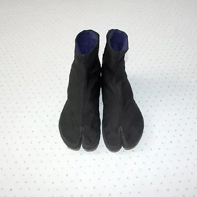 Japanese Tabi Black Split Toe Work Boots Ninja Cosplay Size 25 Cm Uk 6.5 • £25