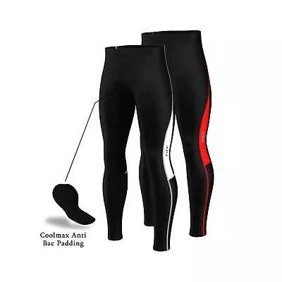 Mens Clearance Cycling Trouser Thermal Cycling Tight Padded Cycle Leggings Pants • £10.99