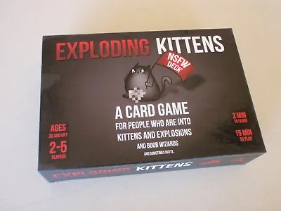 $14.95 • Buy Exploding Kittens Card Game NSFW Edition - Preloved / Complete