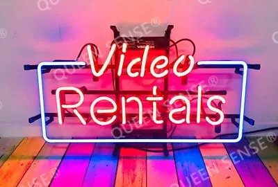 Video Rentals Disc Vintage 20 X12  Neon Light Sign Lamp Bar Wall Decor Artwork • $130.79