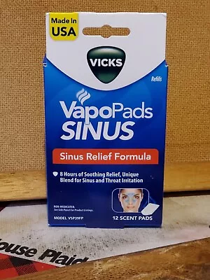 Vicks VapoPads Sinus New In Box 12 Ct. • $17