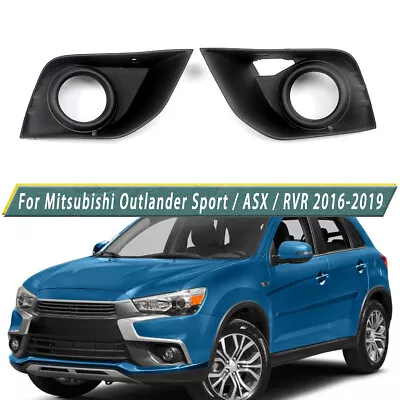 For Mitsubishi Outlander Sport ASX RVR 2016-2019 Pair Fog Light Cover Lamp Bezel • $35.99