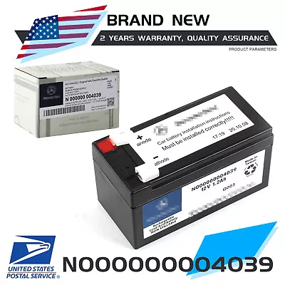 Auxiliary Battery N000000004039 12V 1.2Ah Aux Battery For Mercedes-Benz NEW • $57.99