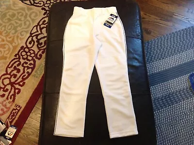 NWT Majestic Authentic MLB Baseball Pants White With Black Piping SZ Youth S • $26.99
