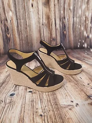 MICHAEL KORS Berkley Canvas Wedge Sandal • $119