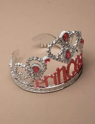 £4.25 • Buy NEW Plastic Silver Childrens Princess Tiara Hair Accessory Bling Party Prom 