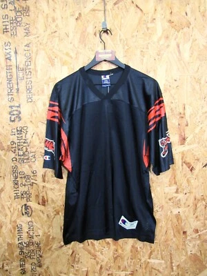 $54.95 • Buy Vintage Champion Cincinnati Bengals Blank NFL Jersey Black Large 44 #1267