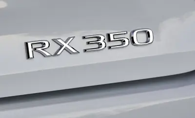 For RX350 Car Rear Sticker Trunk Emblem Boot Back Logo Letters Silver Chrome • $64.99