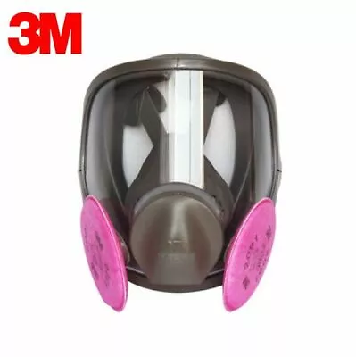 3m Full Face Respirator Facepiece Mask & 2- 2091 P100 Particulate Filter Medium • $159.95